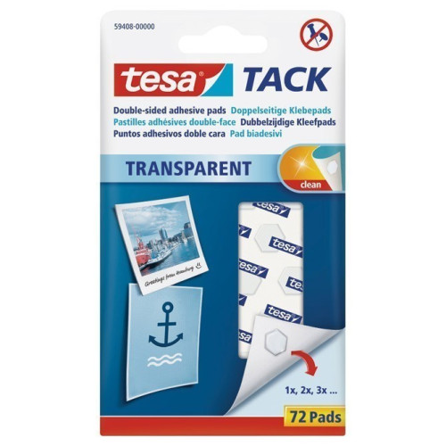 Ljepilo obostrano non permanentno pk60 Tack Tesa 59400 prozirno