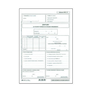 I-515/13 Zahtjev za povrat PDV-a,obrazac PDV-P (N011631)