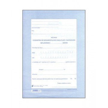 V-102 Potvrda o dohotku od...