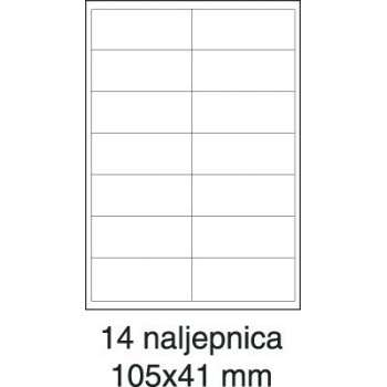 Etikete laser 105x41 100/1 bijele