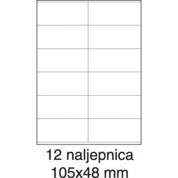 Etikete laser 105x48 100/1 bijele