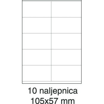 Etikete laser 105x57 100/1 bijele