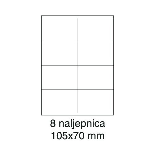 Etikete laser 105x70 100/1 bijele