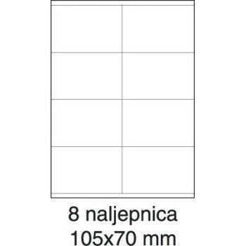 Etikete laser 105x70 100/1 bijele