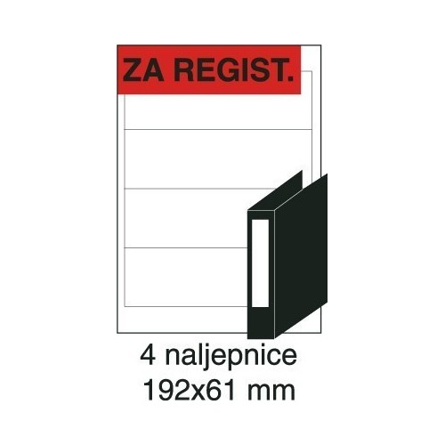 Etikete laser 192x61 100/1 bijele