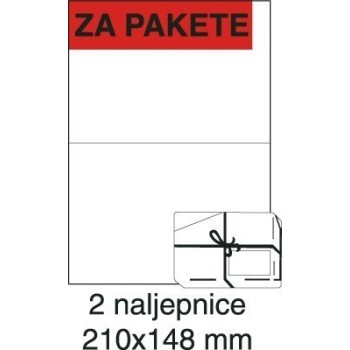 Etikete laser 210x148 100/1 bijele