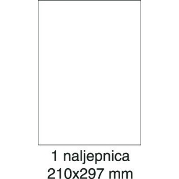 Etikete laser 210x297 100/1 bijele