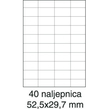 Etikete laser 52,5x29,7...