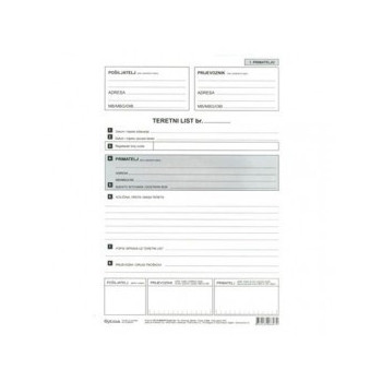 Teretni list A4