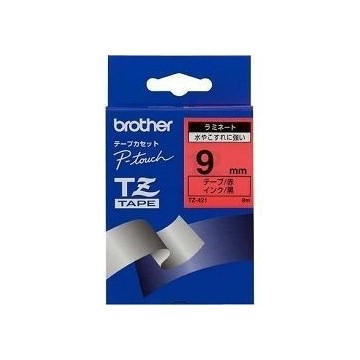 Ribbon BROTHER 9mm crno na crvenom - TZE421