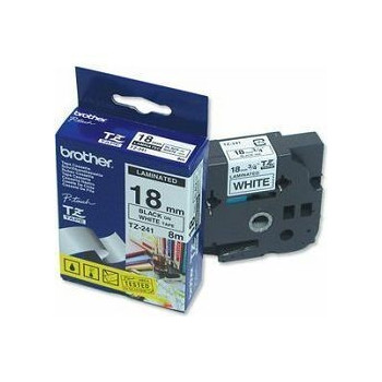 Ribbon BROTHER 18mm crna na bijeloj - TZE241