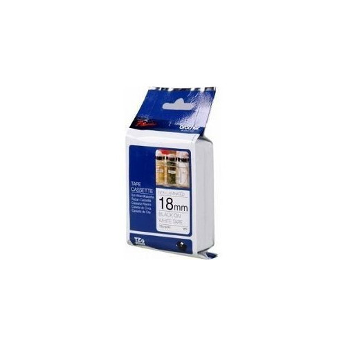 Ribbon BROTHER 18mm crna na bijeloj - TZEN241
