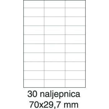 Etikete laser 70x29,7 100/1 bijele