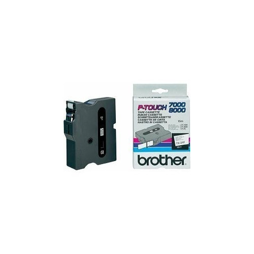 Ribbon BROTHER TX241 18mm crna na bijelom