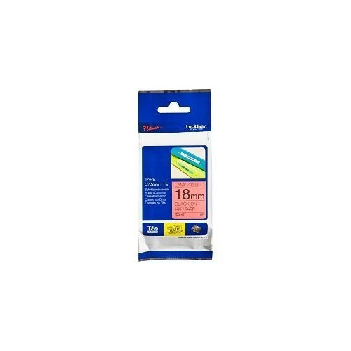 Ribbon BROTHER 24mm crna na florescentno narančastoj - TZEB51