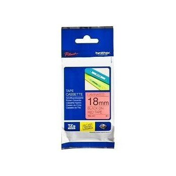 Ribbon BROTHER 24mm crna na florescentno narančastoj - TZEB51