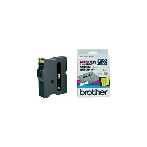 Ribbon BROTHER TX651 24mm crna na žutom