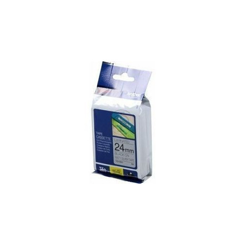 Ribbon BROTHER 24mm crna na mat srebrnoj - TZEM951