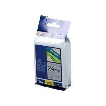 Ribbon BROTHER 24mm crna na mat srebrnoj - TZEM951