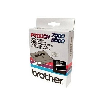 Ribbon BROTHER TX355 24mm bijela na crnoj laminirana