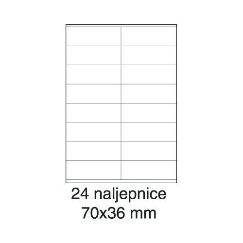 Etikete laser 70x36 100/1 bijele