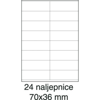 Etikete laser 70x36 100/1 bijele