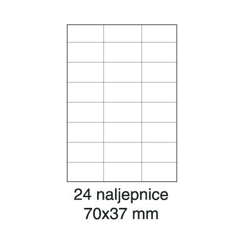 Etikete laser 70x37 100/1 bijele