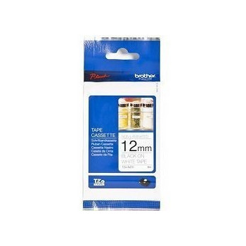 Ribbon BROTHER 12mm crna na bijeloj - TZEN231