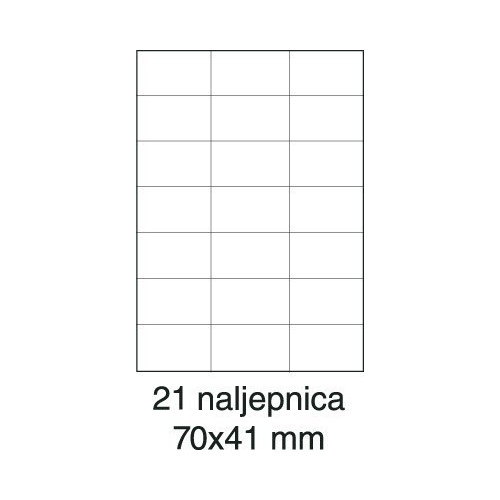 Etikete laser 70x41 100/1 bijele