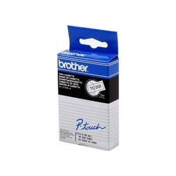 Ribbon BROTHER 12mm crna na bijeloj TC201
