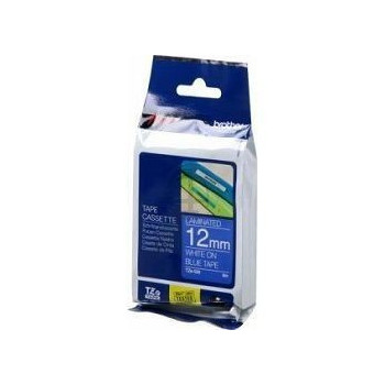 Ribbon BROTHER 12mm bijela na plavom - TZE535