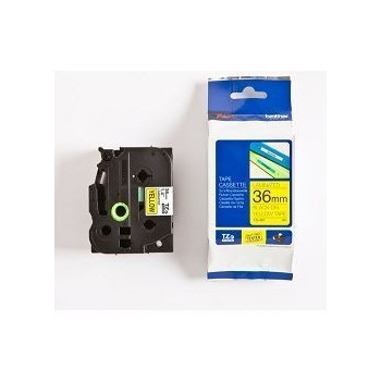 Ribbon BROTHER 36mm crna na žutoj - TZE661