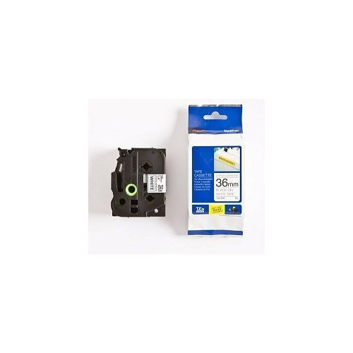 Ribbon BROTHER 36mm crno na bijelom strong adhesiv - TZES261