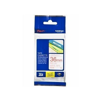 Ribbon BROTHER 36mm crvena na bijelom - TZE262