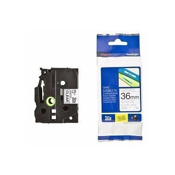 Ribbon BROTHER 36mm crna na prozirnoj - TZE161