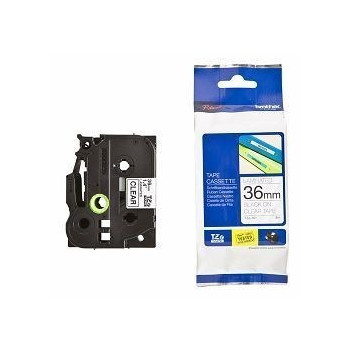 Ribbon BROTHER 36mm crna na prozirnoj - TZE161