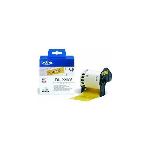 Ribbon BROTHER DK22606 žuta film papirna traka 62mm u dužini 15.24m