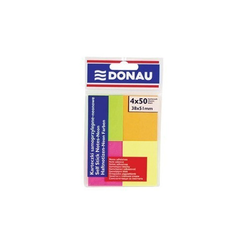 Blok samoljepljiv 38x51mm 4x50L Donau neon