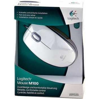 Miš LOGITECH M100 White - USB