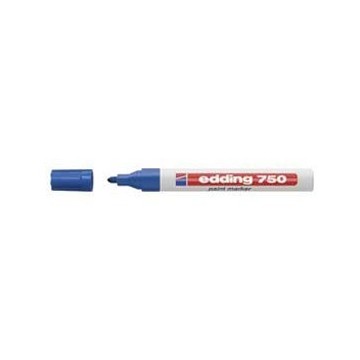 Marker permanentni lakirajući 2-4mm Edding 750 plavi