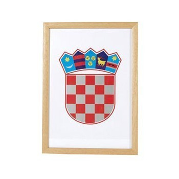 Grb RH 30x40cm uokvir drvo Art