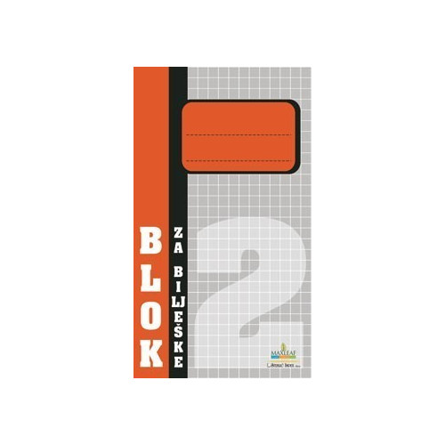 Blok za bilješke br.2 dimenzije 6,4x11,5cm 50 listova