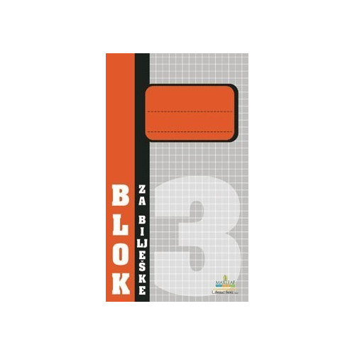 Blok za bilješke br.3 dimenzije 8x13,5cm 50 listova