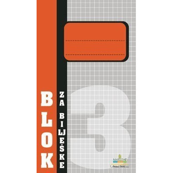 Blok za bilješke br.3 dimenzije 8x13,5cm 50 listova