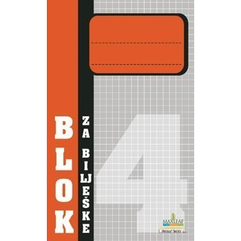 Blok za bilješke br.4 dimenzije 9x16,5cm 50 listova