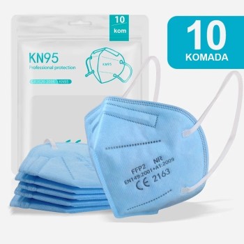 MASKA RESPIRATOR FFP2 PLAVA 10/1 (1kom-6,90kn)