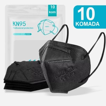 MASKA RESPIRATOR FFP2 CRNA 10/1 (1kom-6,90kn)