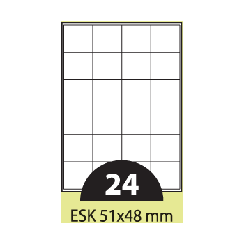Etikete laser 51X48 100/1 bijele