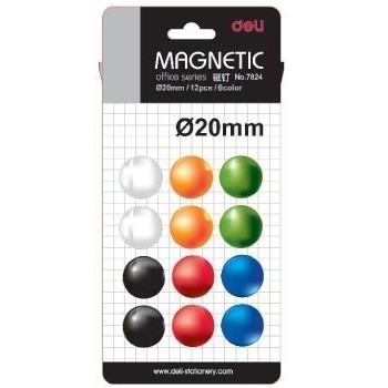 Magneti promjer 20mm 12 kom u 6 boja