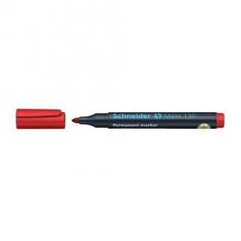Flomaster Schneider permanent marker Maxx 130 1-3 mm crveni